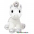 Мягкая игрушка Единорог Silver с сияющими глазами (30 см) Aurora 161257D